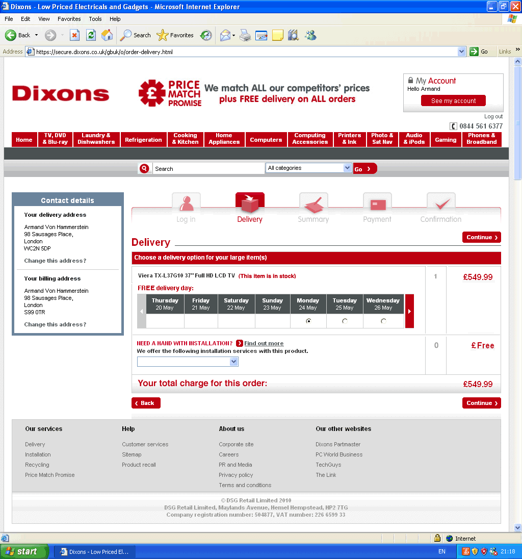 Customer dropouts in our purchase funnel