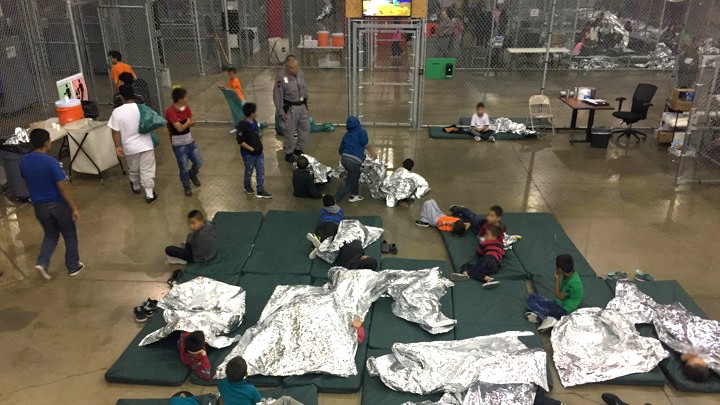 Kids in cages