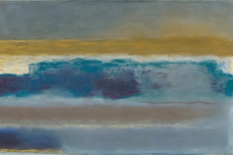Abstract painting in the manner of Mark Rothko, generated from the words of this post