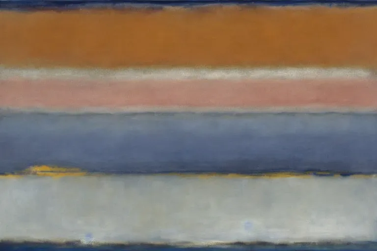 Abstract painting in the manner of Mark Rothko, generated from the words of this post