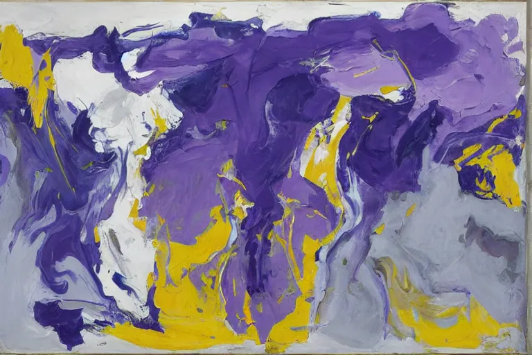 Abstract painting in the manner of Willem de Kooning, generated from the words of this post