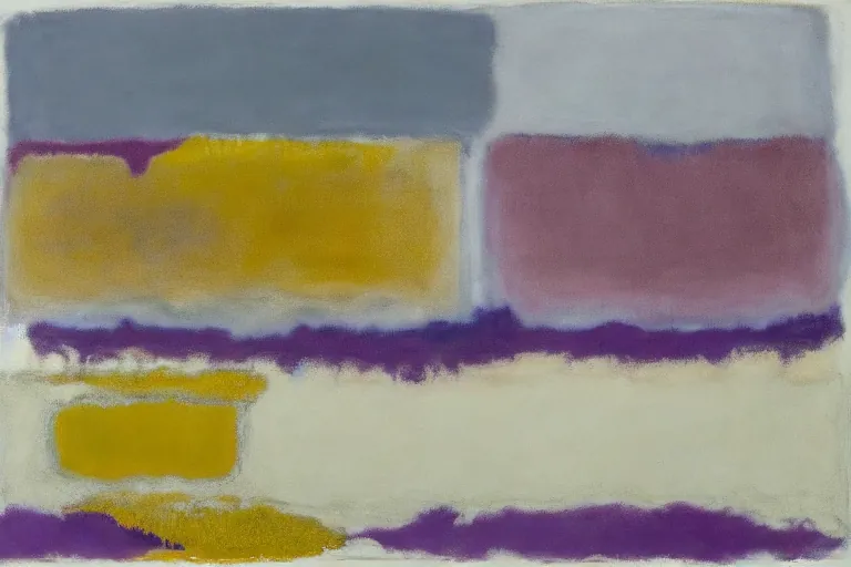 Abstract painting in the manner of Mark Rothko, generated from the words of this post