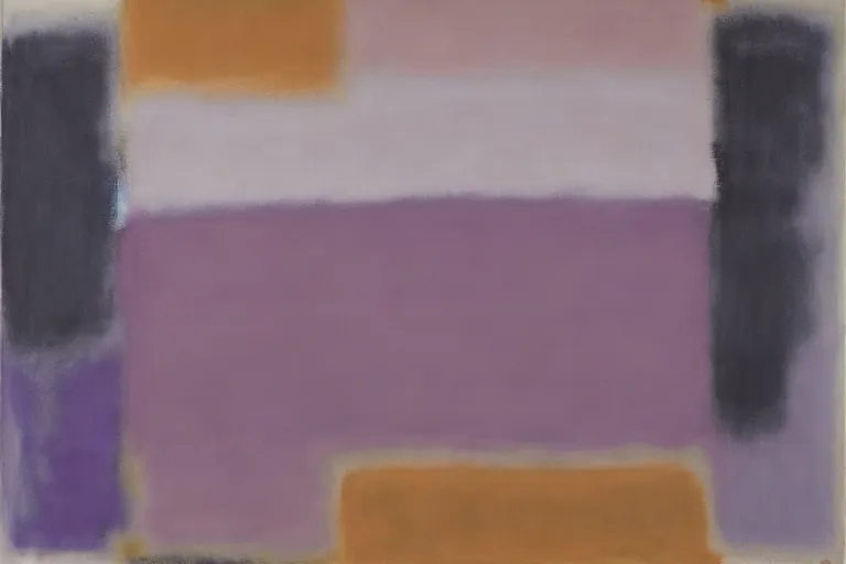 Abstract painting in the manner of Mark Rothko, generated from the words of this post