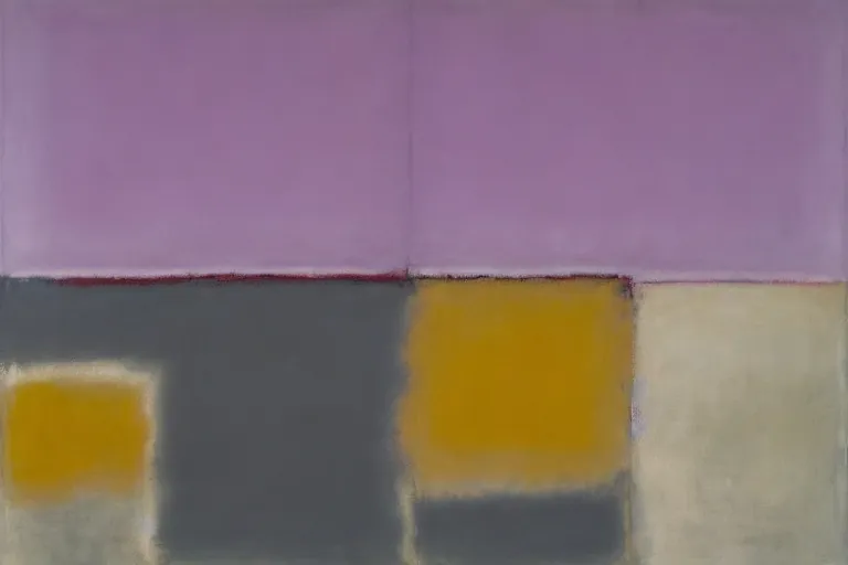 Abstract painting in the manner of Mark Rothko, generated from the words of this post