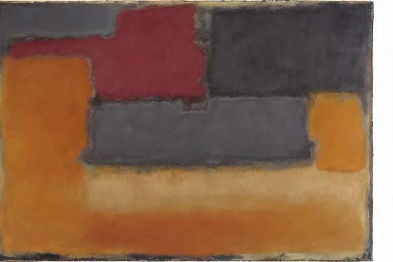 Abstract painting in the manner of Mark Rothko, generated from the words of this post