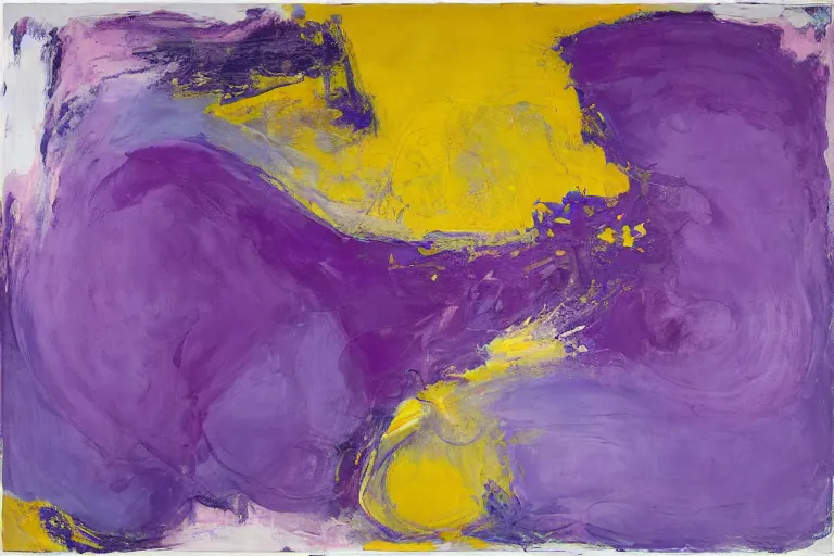Abstract painting in the manner of Willem de Kooning, generated from the words of this post