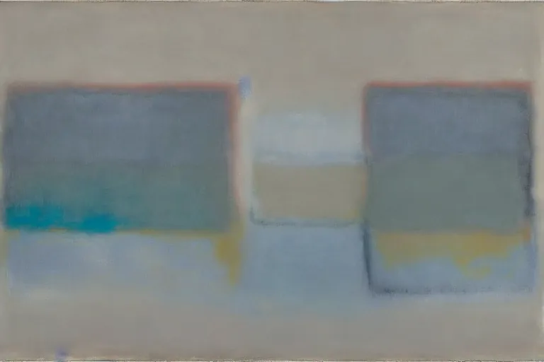 Abstract painting in the manner of Mark Rothko, generated from the words of this post