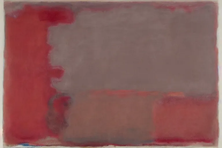 Abstract painting in the manner of Mark Rothko, generated from the words of this post