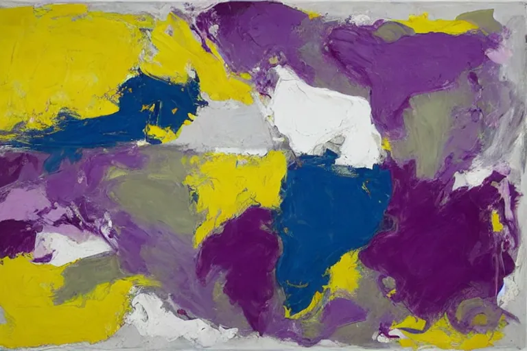 Abstract painting in the manner of Willem de Kooning, generated from the words of this post