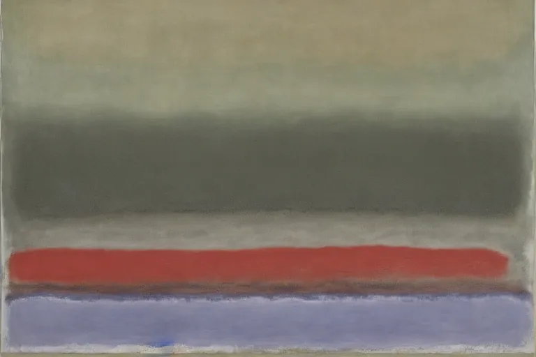 Abstract painting in the manner of Mark Rothko, generated from the words of this post