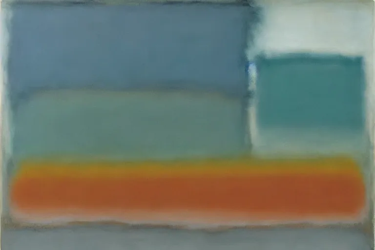 Abstract painting in the manner of Mark Rothko, generated from the words of this post