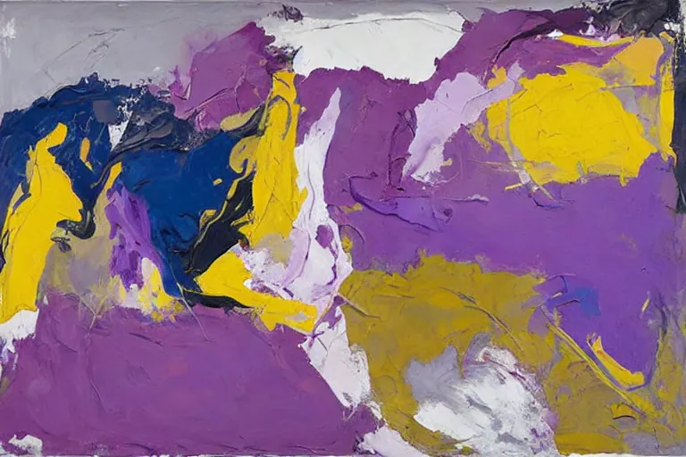 Abstract painting in the manner of Willem de Kooning, generated from the words of this post
