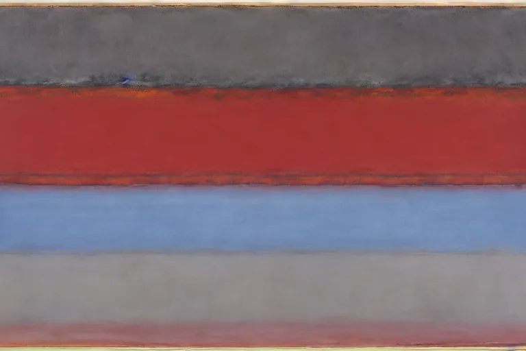 Abstract painting in the manner of Mark Rothko, generated from the words of this post
