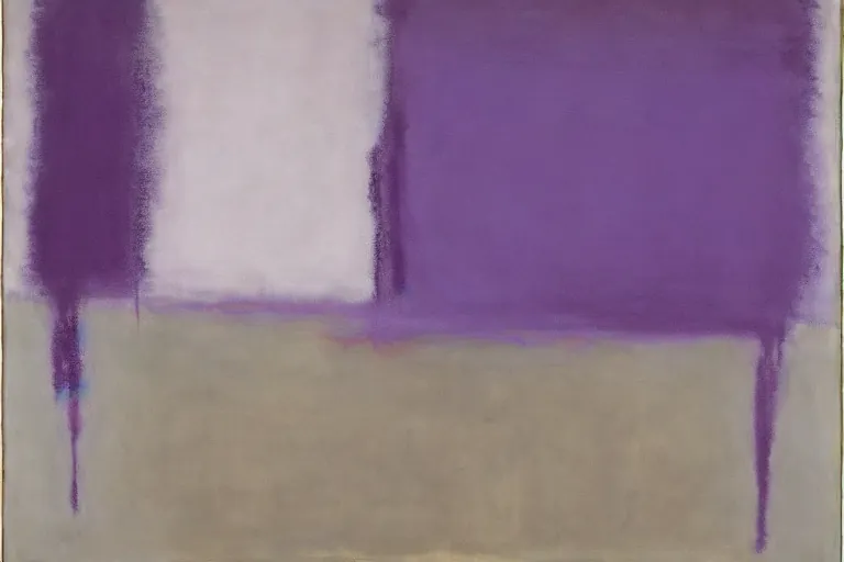 Abstract painting in the manner of Mark Rothko, generated from the words of this post