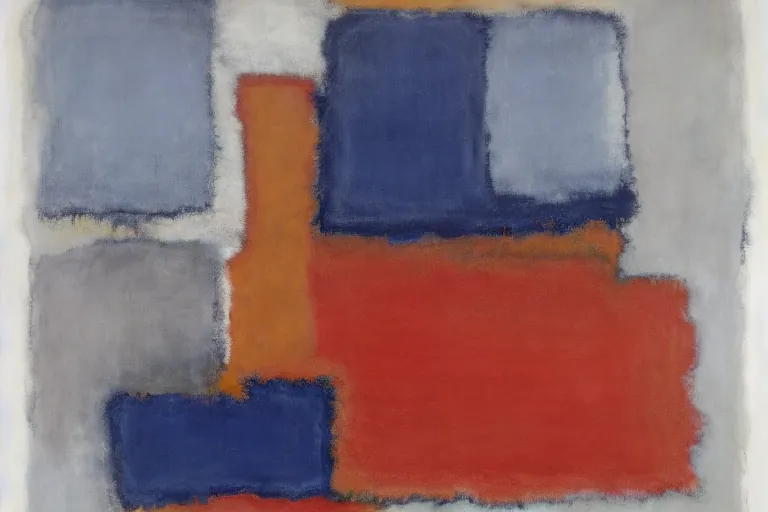 Abstract painting in the manner of Mark Rothko, generated from the words of this post