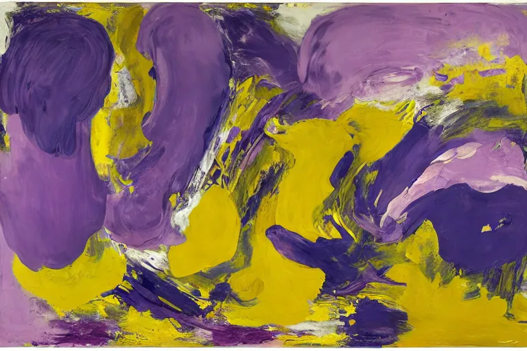 Abstract painting in the manner of Willem de Kooning, generated from the words of this post