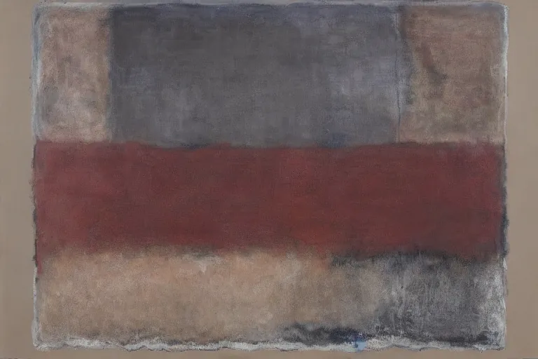 Abstract painting in the manner of Mark Rothko, generated from the words of this post