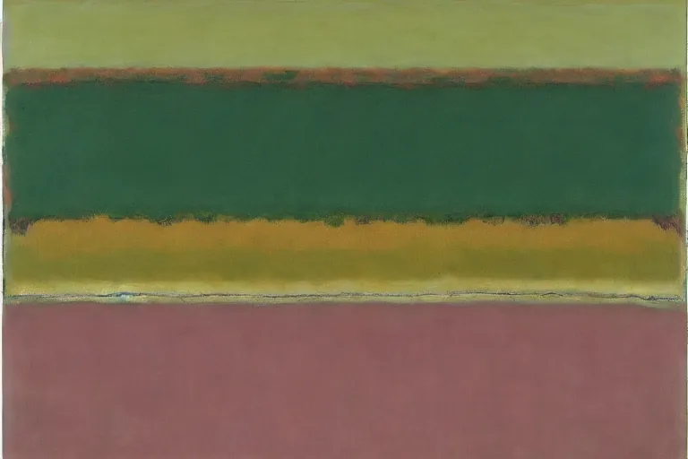 Abstract painting in the manner of Mark Rothko, generated from the words of this post