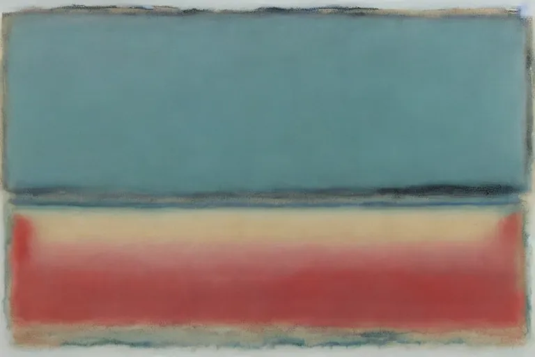 Abstract painting in the manner of Mark Rothko, generated from the words of this post