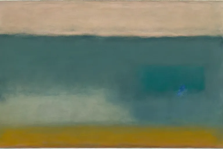 Abstract painting in the manner of Mark Rothko, generated from the words of this post
