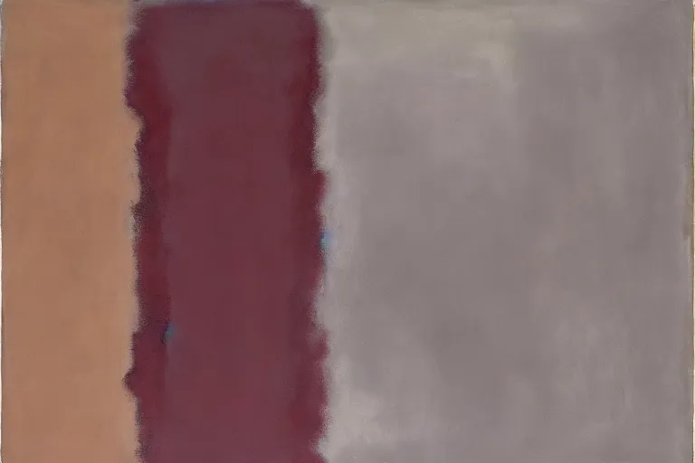 Abstract painting in the manner of Mark Rothko, generated from the words of this post