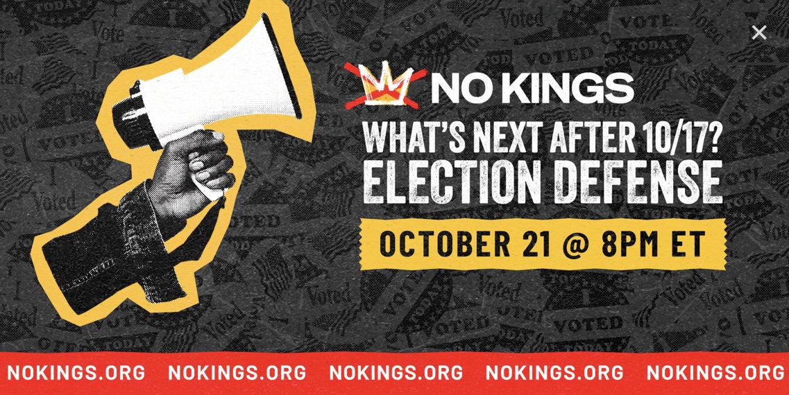 What's Next After 10/17? Election Defense Mass Call.

