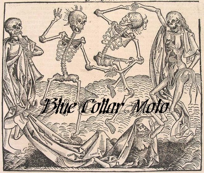 The footer logo from Blue Collar Moto